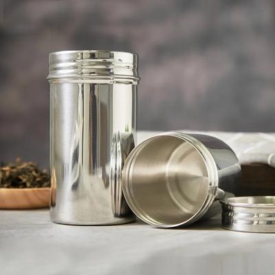Bocal de stockage scellé en acier inoxydable, Contenant de stockage alimentaire portable hermétique pour grains de café, farine, céréales, sucre