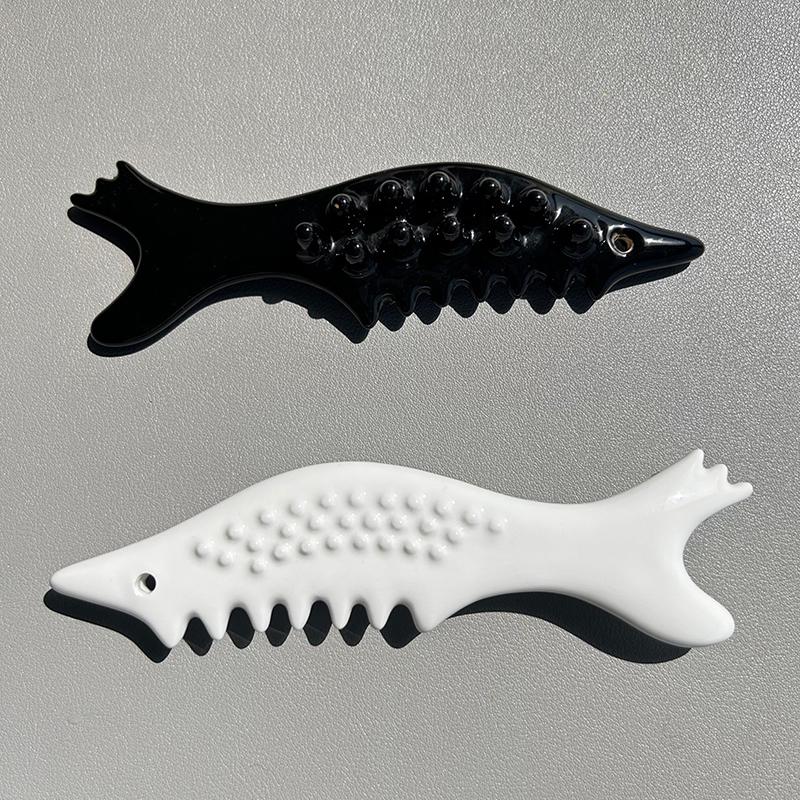 Ceramic Fish Shaped Scraping Board Gua Sha For Face Body Massage Tool Body For Relief Massage Face Lift Guasha Acupoint Massager