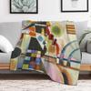 Beautiful vintage Vassily Kandinsky abstract painting art Throw Blanket Soft Warm Blanket Gift for Grandparents