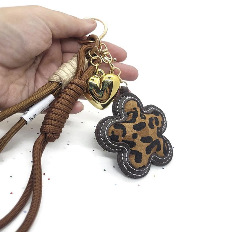 Yogodlns Leopard Flower Pattern Mini Backpack Hanging Handbag Pendant Bag Pendant Bags Accessories