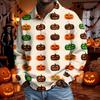 Men's Long Sleeve Loose Fit Casual T-Shirt for Halloween Party or Everyday Wear