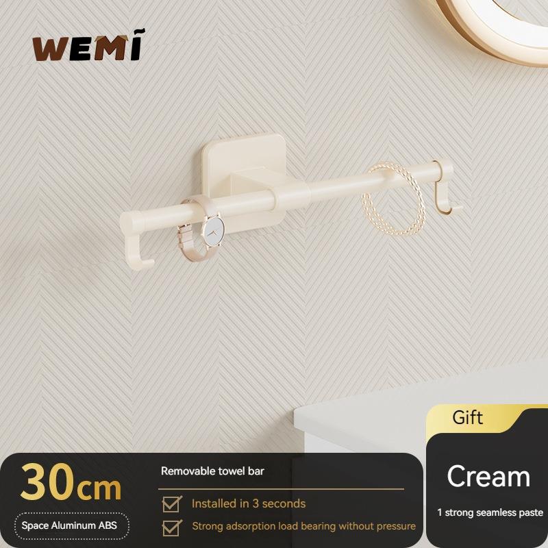 35/45/55cm Towel Rack Towel Hanger Bath Towel Holder Wall Hanging Towel Bars Aluminum Bathroom Shelf Kitchen Storage Rack