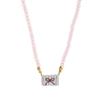 Ceramic Love Star Necklace Small Flower Tai Chi Color Printed Pendant 14K Fresh And Sweet