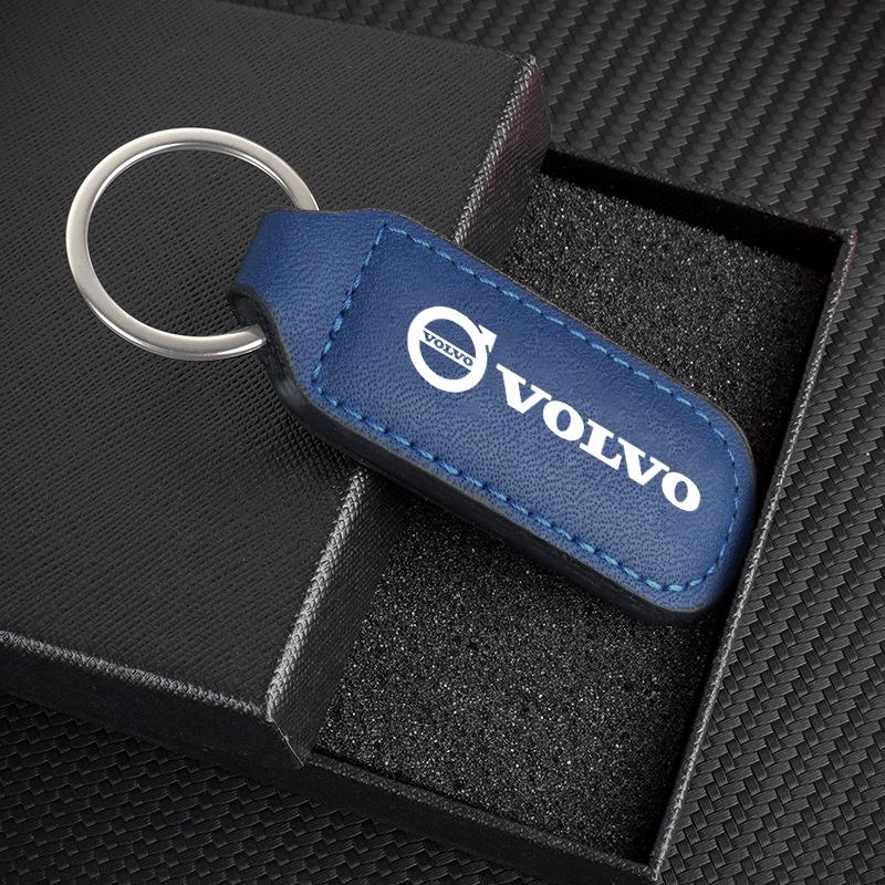 

High-Grade Leather Keychain Ultra-Clear Printing Metal Keychain Car Accessories For Volvo XC90 S60 V40 XC60 S80 S40 V70 V50 S90