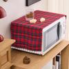 Polyester Cotton Plaid Microwave Dust Cover Single Door Refrigerator Cover Double Door Refrigerator Drum Washing Machine Cover