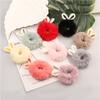Cheapest Rabbit Ears Elastic Hair Bands Girls Women Fur Fluffy Hair Rings Imitation Rabbit Fur Plush Scrunchies Hair Accessories