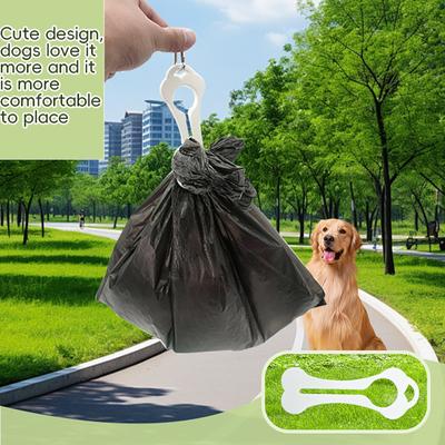 Karabina Klipsli Kemik Şeklinde Köpek Kakası Poşeti Tutucu Eller Serbest Evcil Hayvan Atık Poşeti Dağıtıcısı Taşınabilir Evcil Hayvan Atık Poşeti Tutucu