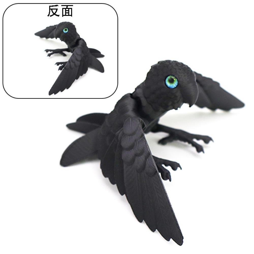 Flexible Animal 3D Printed Parrot Animal 3D Articulated Parrot  Toys  Landscaping Decoration