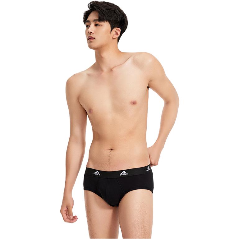 adidas Skin Friendly And Breathable Quick Dry Abrasion Resistant Men's 3 Pack Black 4A1M01-000