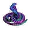 10Pcs Random Color Cobra Statue Car Dashboard Ornament Home Office Desktop Decoration Collectible Figurine Birthday Christmas