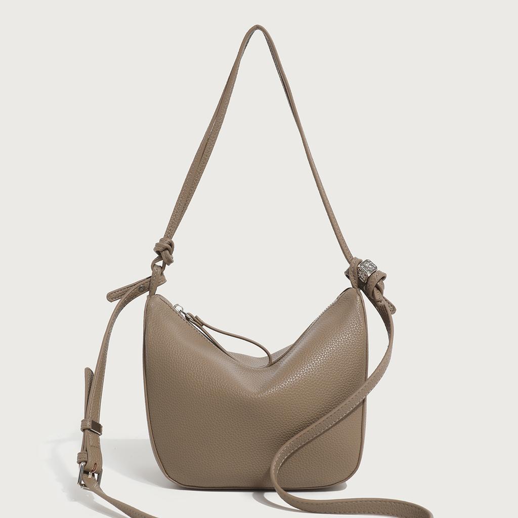 Simple Dumpling Bag New Daily Shoulder Bag Underarm Bag Fashion One Shoulder Crossbody Bag Large Capacity Soft Leather Women's Bag