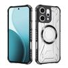 KEYSION Transparent Magnetic Case for OPPO Reno14 Pro 5G Soft Silicone+PC Heavy Duty Shockproof Phone Cover for OPPO Reno 14 Pro