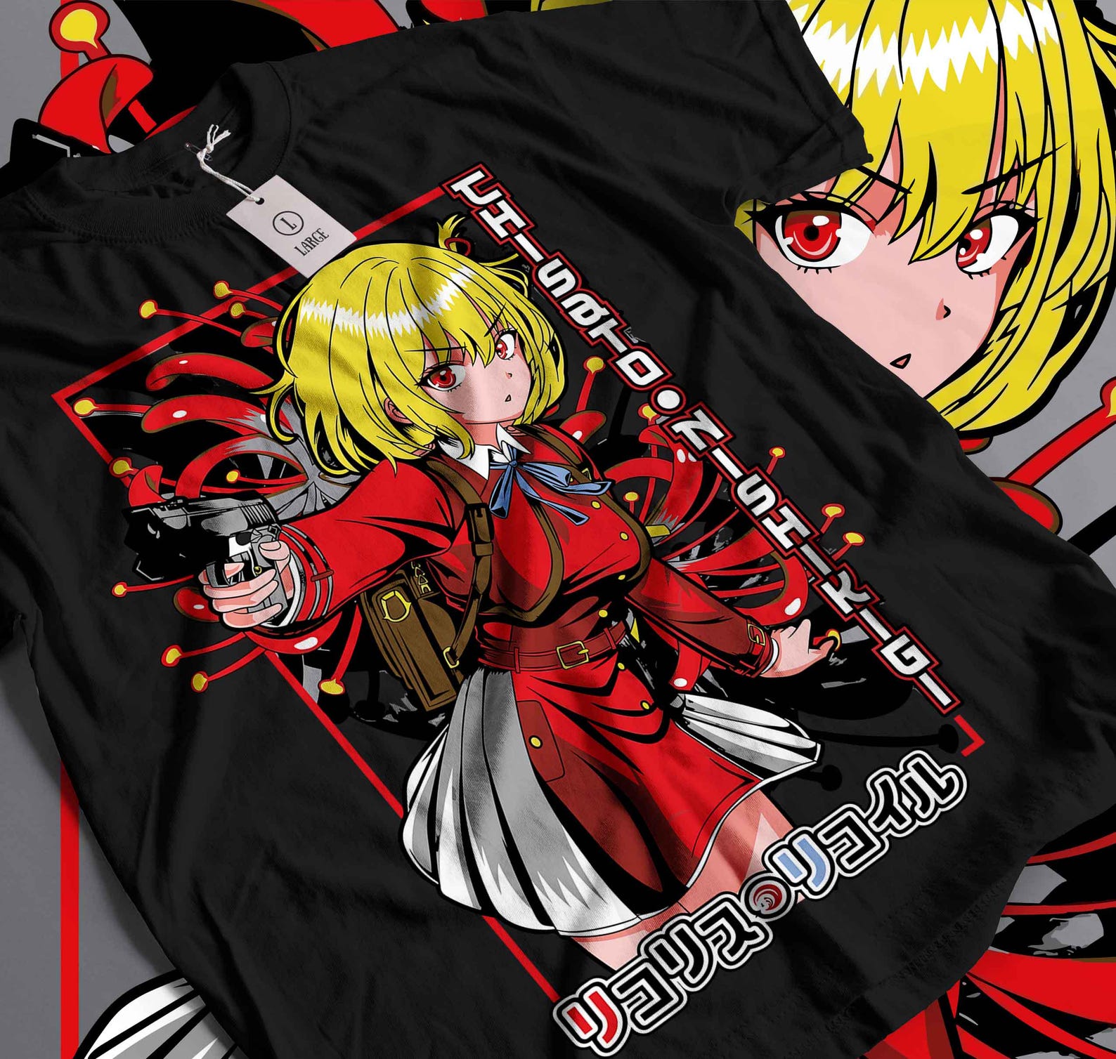 Unisex Waifu Material Anime T-Shirt, Anime Woman Shirt 3XL