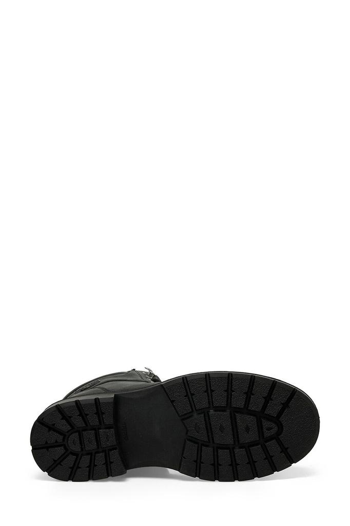 Men's Fashion Flat Heeled Booties Black Biker Boots Shoes