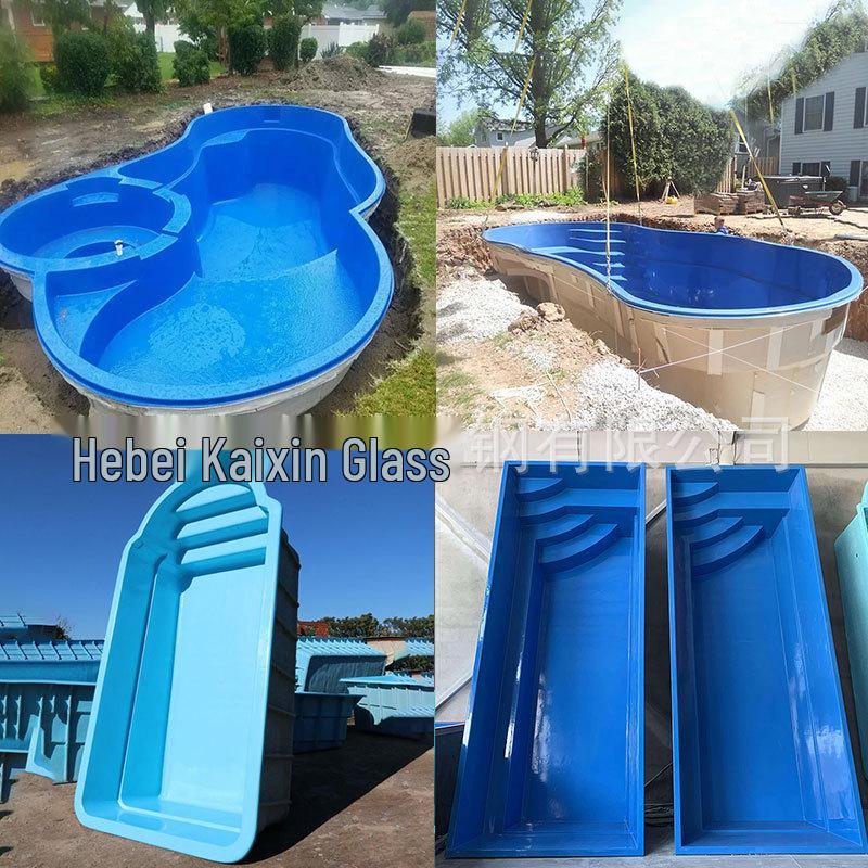 Fiberglass Outdoor Pool & Hot Tub Combo for Home & Villa
