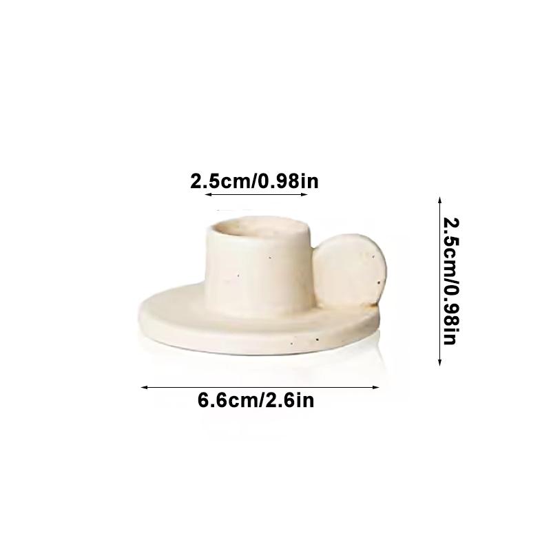 Romantic Ceramic Candle Holder Nordic Style Multifunctional Table Decoration