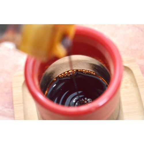 Seiei Spill-Resistant Soy Sauce Dispenser, Red