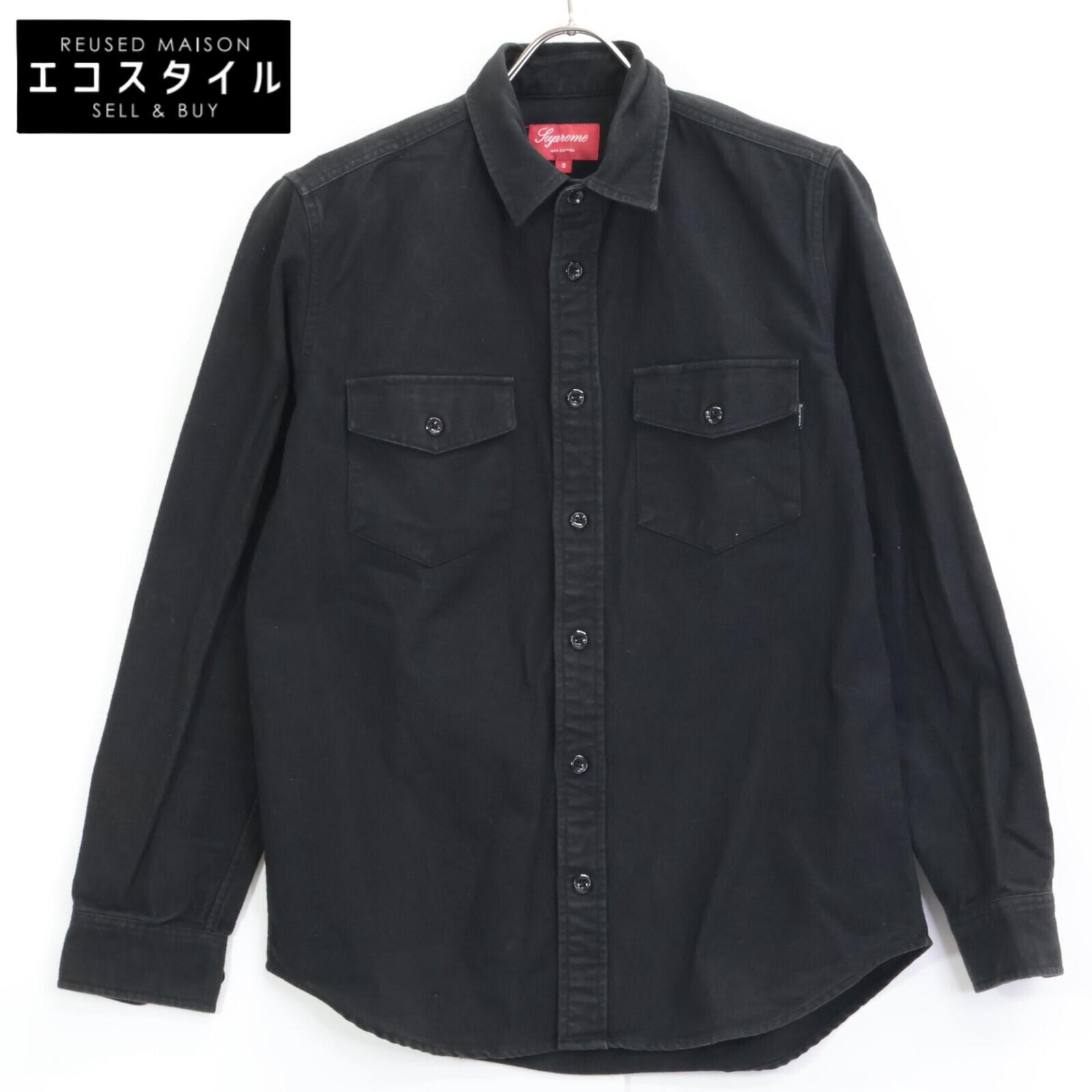 

Supreme Flannel Shirt tops S blackUsed