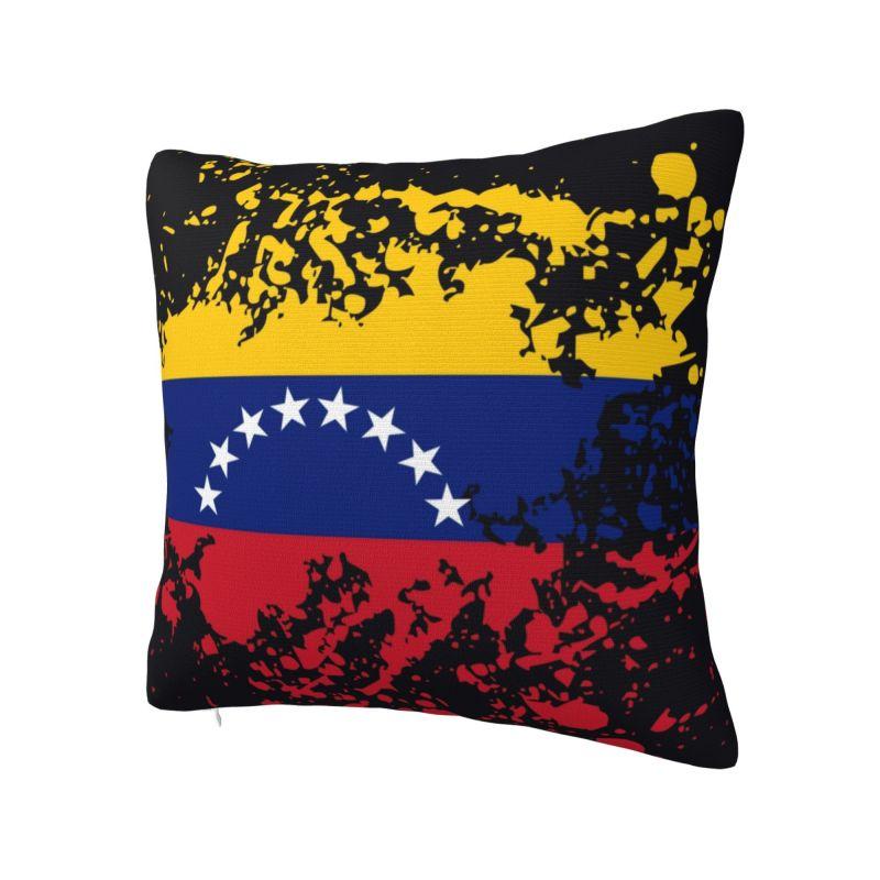 Venezuela Flag Ink Splatter Cushion Covers Bolivarian Republic of Venezuela Soft Luxury Pillow Case Home Decor