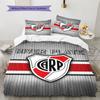 River Plate Pattern Bedding Set Quilt Cover Pillowcase Home Decor Gift (1 * Duvet Cover + 2 * Pillowcase, Without Core)