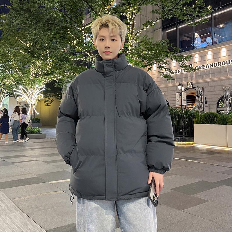 

2024 Men s Trendy Loose-Fit Stand Collar Cotton Jacket L