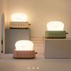 BANDIAN Bread Toast Cartoon LED Night Light Cute Home Decor Kawaii Bread Table Lamps Night Portable Light with Timer Tiny Lamp