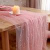 Durable Six-Color Pearl Table Runner Easy Care Washable for Wedding Reception Holiday Party Christmas Table Decoration