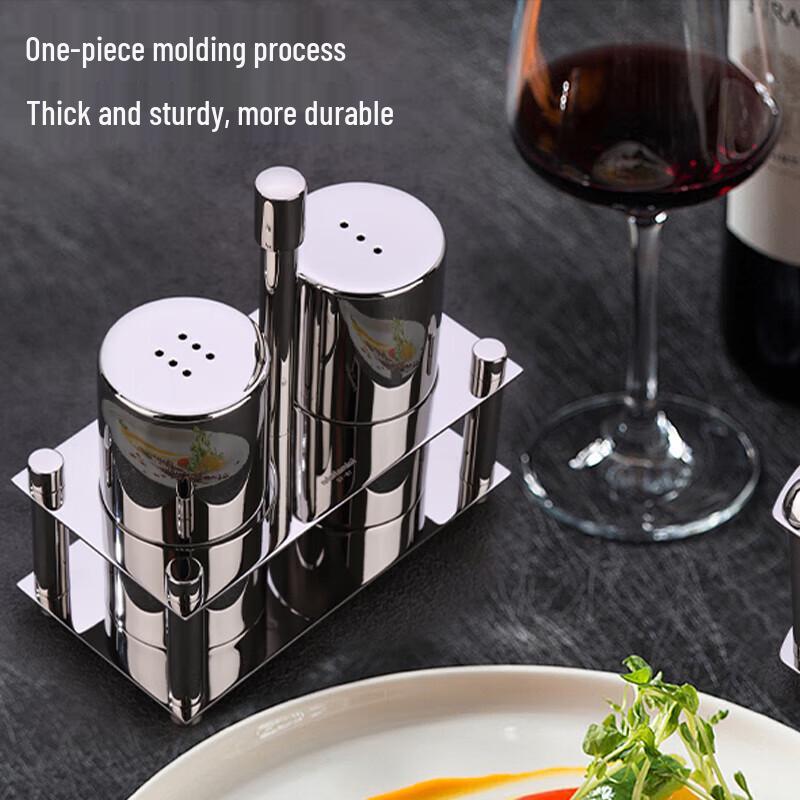 Stainless Steel Pepper Shaker with Base
