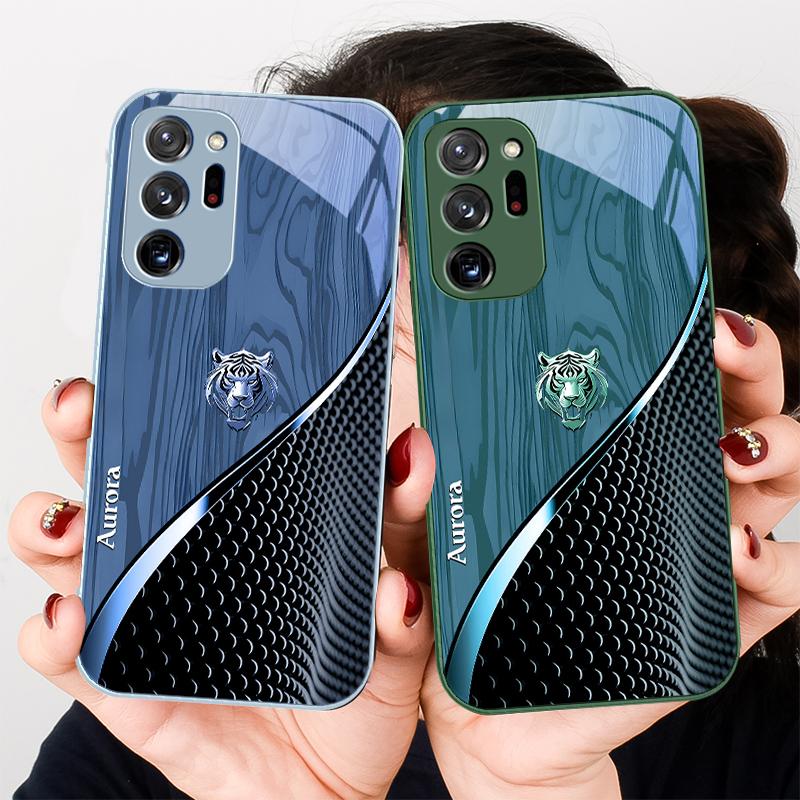 Mignon Tigre Doré Marron Pour Samsung A01 A02 03 Core A04 05 06 10 12 13 14 5G 15 16 M02 12 Note 8 9 10 20 Verre Coque Ultra pour Téléphone