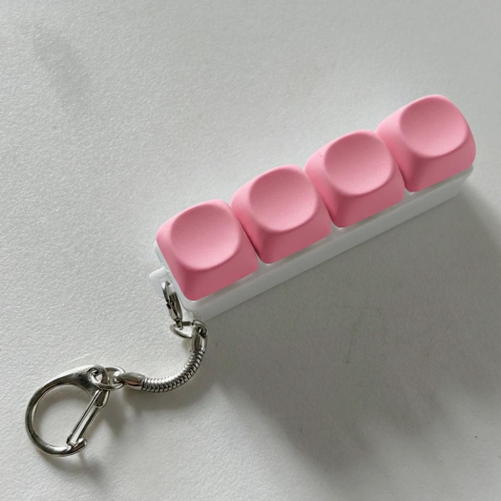 Doe-het-zelf Toetsenbord Vinger Toetsenbord Dop Keycap Clicker Speeltje Ontspannend Fidget Sleutelhanger Volwassene