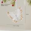 Metal Transparent Acrylic Christmas Ornament String Pendant for Tree Decoration, Festive Dress Hanging Decor with Crystal Effect