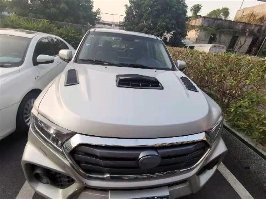 Car Decorative Air Flow Intake Hood Scoop Vent Bonnet Cover Carbon Fiber Look