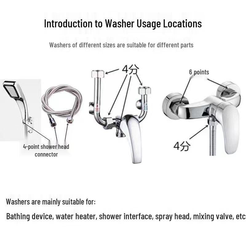 Rubber Gasket Sealing Ring & Silicone Shower Hose Pad