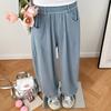 Women Vintage High Waist Slim Straight Leg Casual Pants