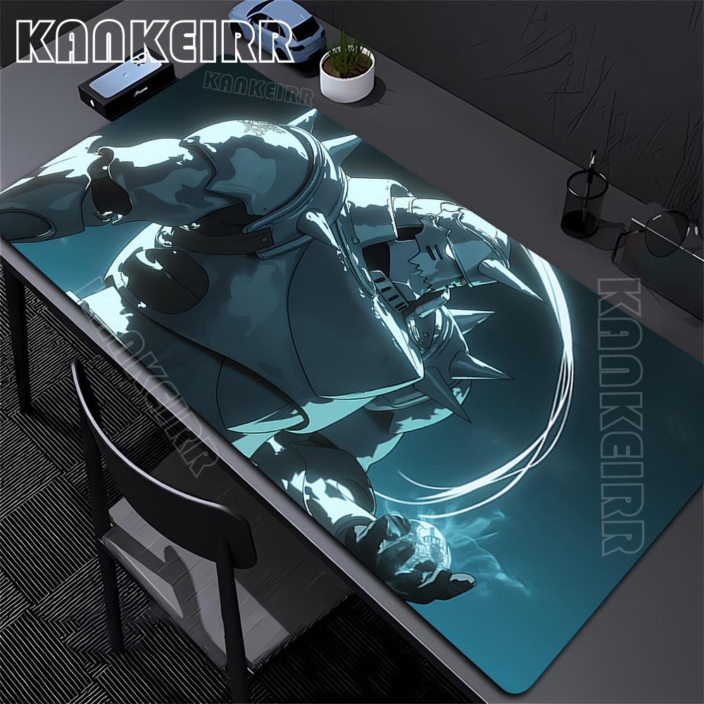 Xxl Anime Mouse Pad Large Gaming Accessories Fullmetal Alchemist Mousepad Custom Home Keyboard Pads Office Pc Gamer Cabinet Mat