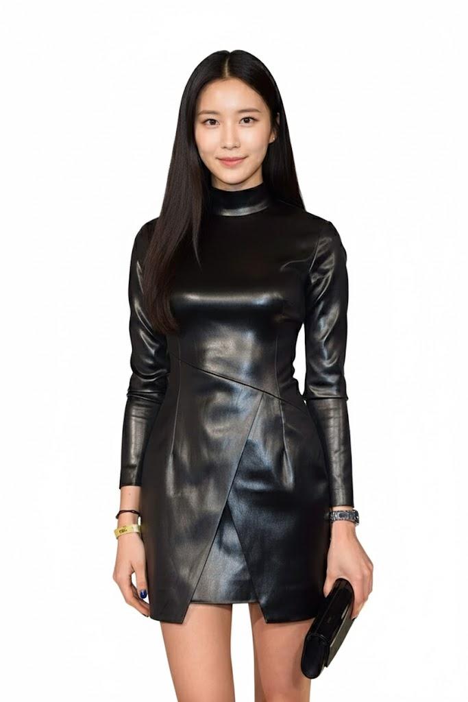 

Женское платье Стильное Вечернее Черное Дизайнерское Натуральная 100% Кожа Ягненка Мягкое Носить 3XL чёрный