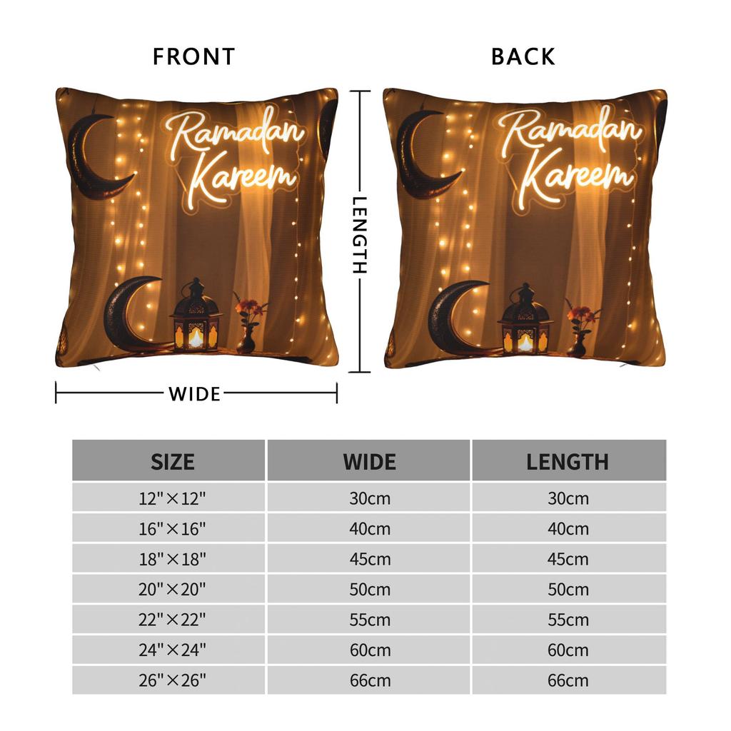 Ramadan Lantern Pillow Cover Fashion Pillow Case For Sofa Car Home Decor Soft Cushion Cover Gift