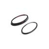 CHEAYAR Front Rear Logo Decorative Covering Trim for Subaru VX 2018-2022 Hood Emblem Ring Accessories ABS (Carbon Fiber Pattern)