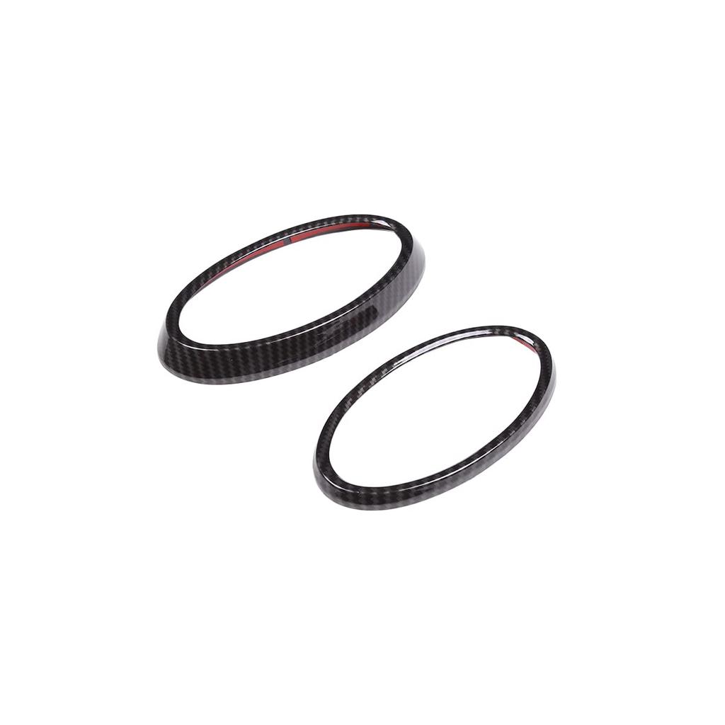 CHEAYAR Front Rear Logo Decorative Covering Trim for Subaru VX 2018-2022 Hood Emblem Ring Accessories ABS (Carbon Fiber Pattern)