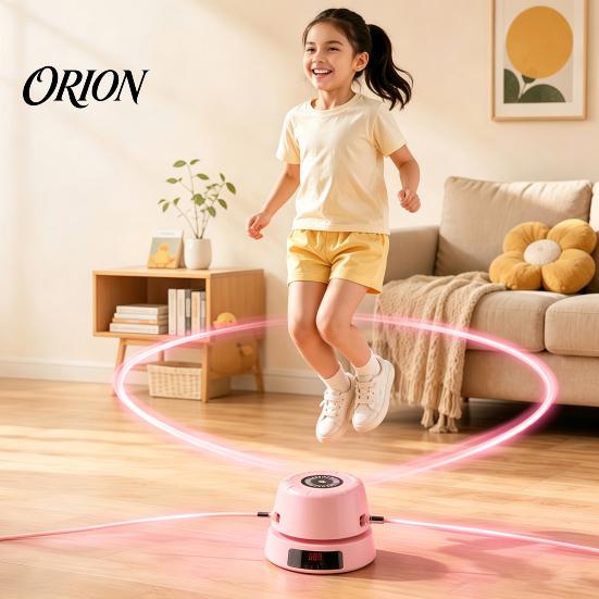 Automatische Seilspringmaschine mit Fernbedienung & LED-Zähler, Intelligenter Elektrischer Seilspring-Smart-Zähler Fitnessgerät für Zuhause Büro Fitnessstudio