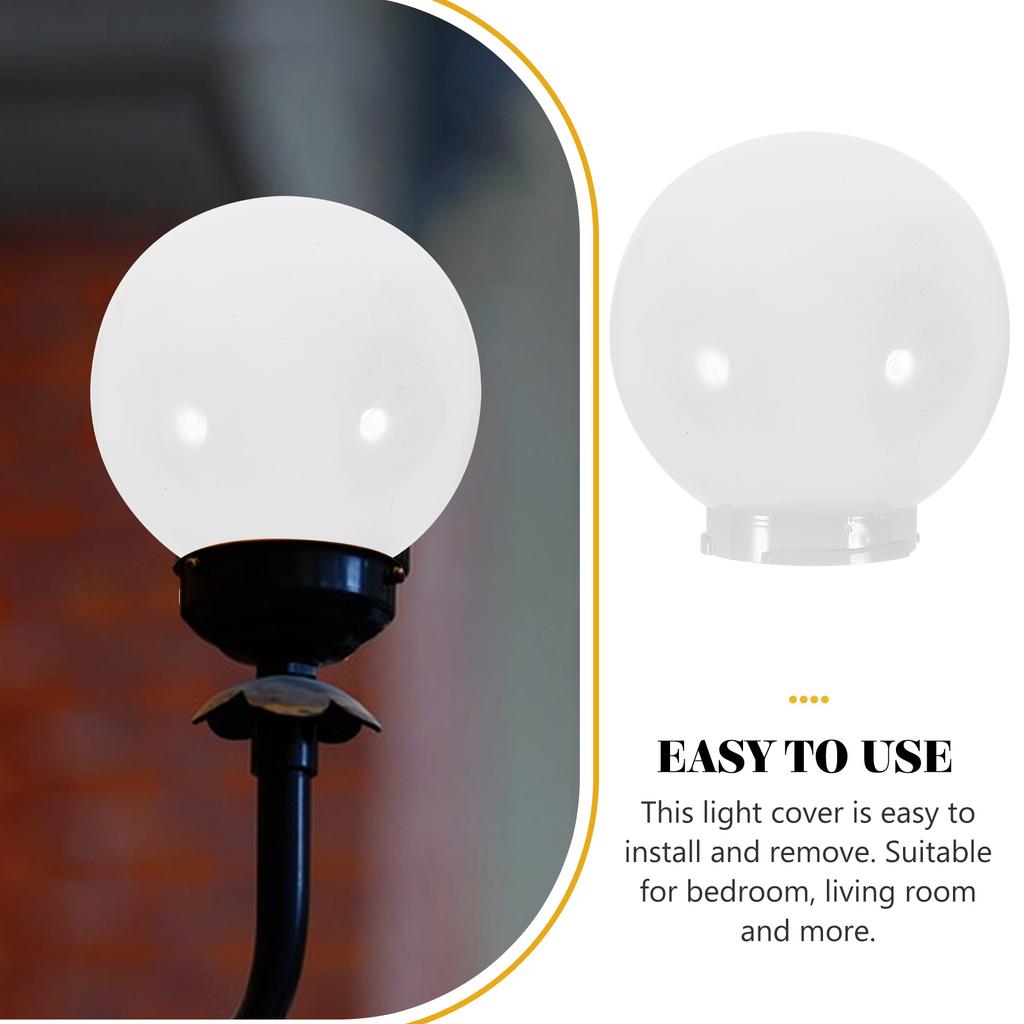 Ball Lampshade Lighting Round Bulb Shades for Table Fixture Acrylic Wall Globe Outdoor Ceiling Fan
