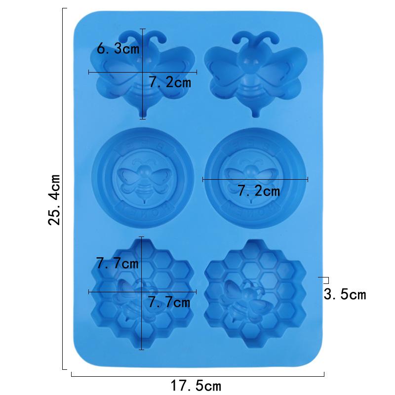Handmade Soap Mold,Patterned Silicone Mold, Aromatherapy Plaster Mold,Cold Process Soap Mold,High-Temperature Resistant Food-Grade Silicone Cake Mold