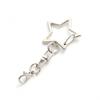 10 Pcs Star-Shaped Spring Snap Keychain Clip: With Chain Hanging Buckle, Open Jump Ring & Metal Swivel Clasp. For Jewelry Making