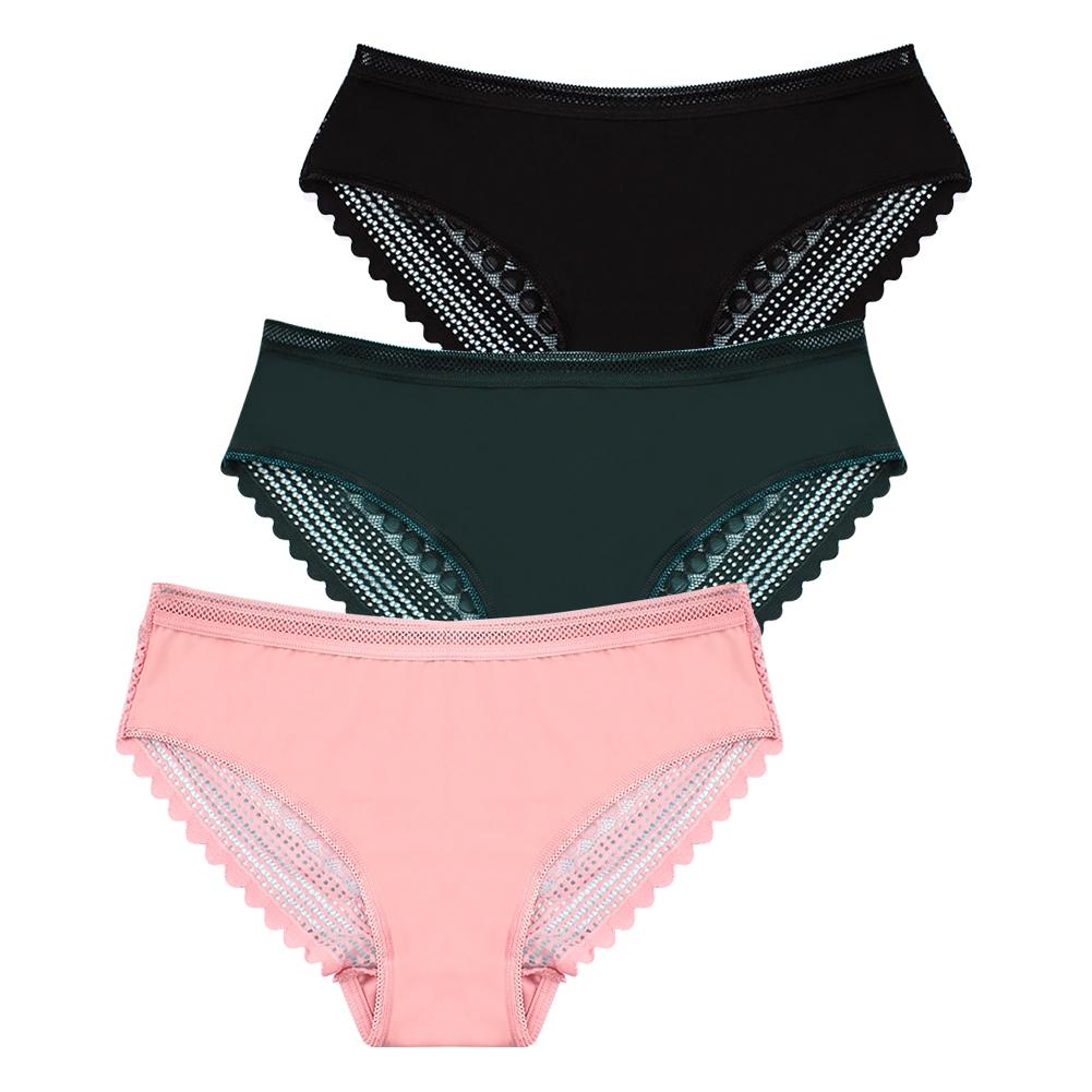 Women's Lace Panties  Sexy Bikini Panty Underwear Low-rise Seamless Hipster Breathable Soft Stretch Panty Underpants