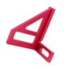 3D Multi Angle Aluminum Red Measuring Ruler 45/90 Degree Woodworking Square Protractor Drawing Line Miter Triangle Layout Tool
