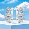 S925 Sterling Silver Blue Star River Earrings Hoop Earrings Women Jewelry Original Trendy Anniversary Gifts