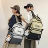 Schoolbag Korean Version Large-capacity High School Student Contrasting Color Backpack High-value Youth Outdoor Travel Backpack Nylon Waterproof 