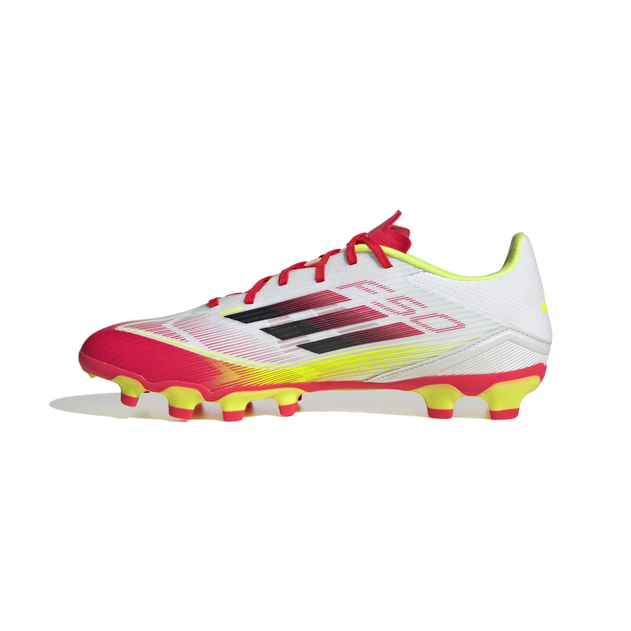 adidas F50 League HG/AG - Footwear White / Core Black / Solar Yellow (IE1235) - 26.0 cm