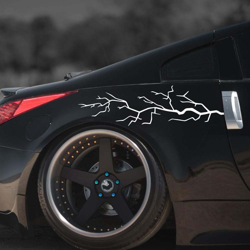 62x16cm Creative Speed Racing Style Lightning Car Stickers Waterproof DIY Scooter Fuel Tank Side Body Vinyl Decals