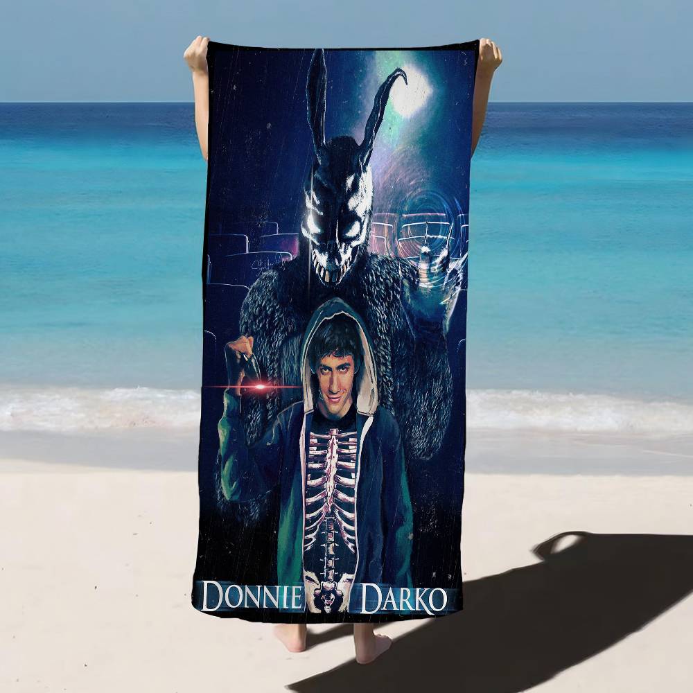 D-Donnie D-Darko Movie Anime Beach Swimming Towel Soft Absorbent Washcloth Children's Gifts for Kids Travel Camping Gym